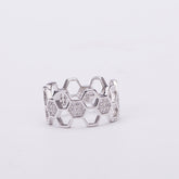 Honeycomb Diamond Bracelet Co-built Love Nest Ring